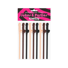 Cargar imagen en el visor de la galería, Love Toy - Realistic Willy Straws - Pack of 9