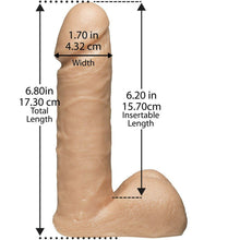 Cargar imagen en el visor de la galería, Vac U Lock 7 inch Realistic Cock with harness