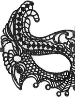 Cargar imagen en el visor de la galería, Ouch Empress Black Lace Mask