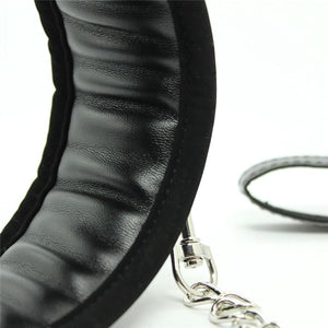 Collar With Chain Black