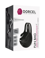 Cargar imagen en el visor de la galería, Dorcel - Fun Bag - Vibrating Cockring and Testicle Stimulator - Black
